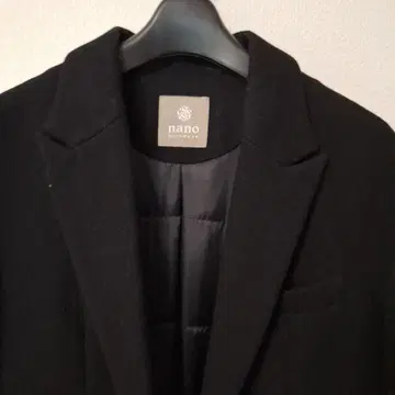 nano 블랙 체스터 코트