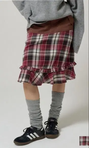 티나 조준 도킹 프릴 스커트