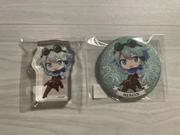 소드 아트 온라인 최애찬가 캔뱃지 아크릴 블록 시논 1