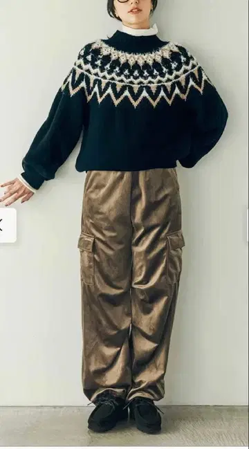 펠리시모 부드러운 착용감 벨로아 파라슈트 팬츠