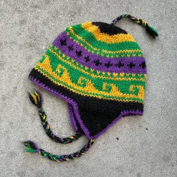 [네팔제] 니트 모자 unknown 비니 털방울 구제 의류