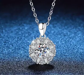 꽃 디자인 펜던트 목걸이