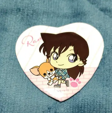 명탐정 코난 유미란(모리 란) 하트 강아지 캔뱃지