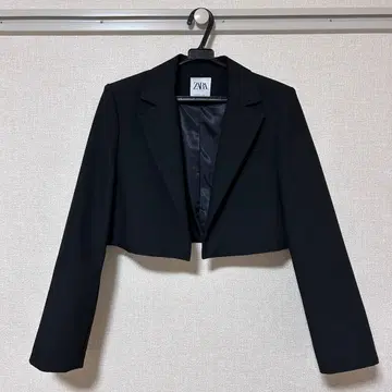 ZARA 크롭 자켓 블랙