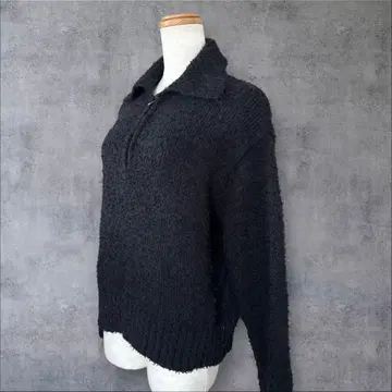 새상품급 뷰티앤유스 하프 지퍼 니트 풀오버