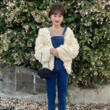 bibiy heart ponpon cardigan