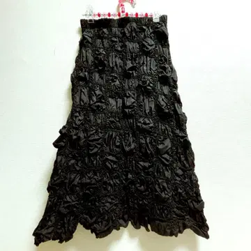 스미스타일 주름 가공 스커트 개더 블랙 sum1 style