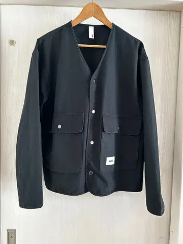 WAX 노카라 자켓 M 블랙 THM