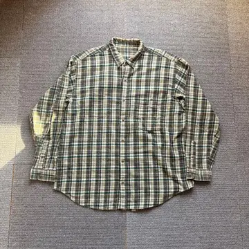 (구제 의류) Papas 코튼 플란넬 체크 셔츠
