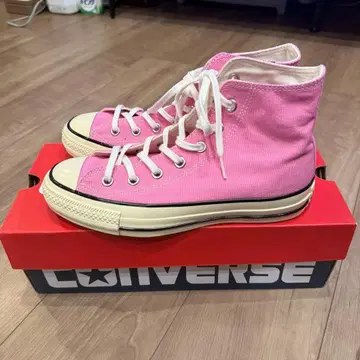 CONVERSE ALL STAR 핑크 24.5cm 에이지드 컬러