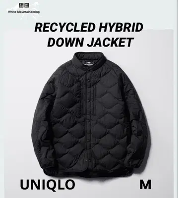 [ 새상품급 ] UNIQLO 유니클로 리사이클 하이브리드 다운 자켓 블랙