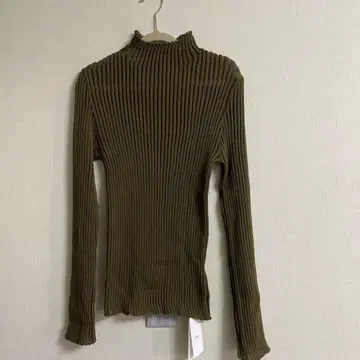 새상품! 스콧 클럽 Vin 시어 리브 니트 16500엔 카키 야마다야