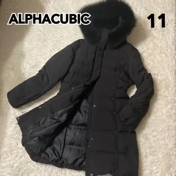 ALPHACUBIC 블랙 다운 자켓 11