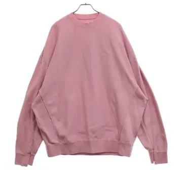 오버 사이즈 핑크 크루넥 맨투맨