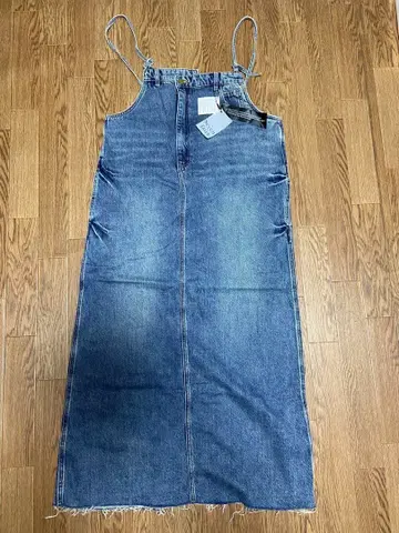 세븐페어리 데님 오버롤 스커트 점프 스커트 데님 원피스