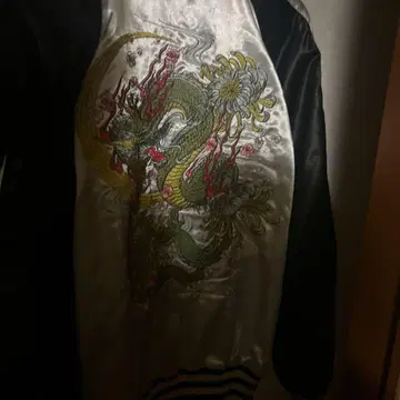 드래곤 자수 스카잔 실버