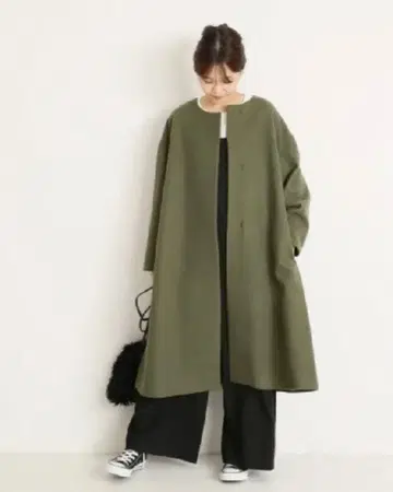 JOURNAL STANDARD 저널 스탠다드 멜톤 플레어 코트