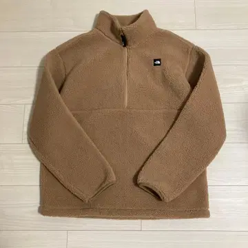THE NORTH FACE 베이지 플리스 자켓 하프 지퍼