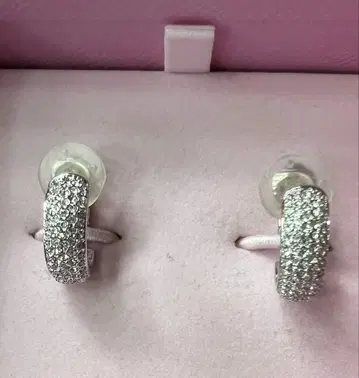 스와로브스키 Swarovski 파베 귀찌 실버