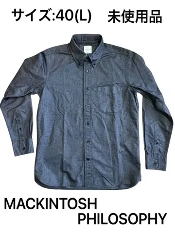 매킨토시 철학 데님 샴브레이 셔츠 40 L
