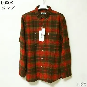 LOGOS 남성용 긴팔 플란넬 셔츠 LL 새상품
