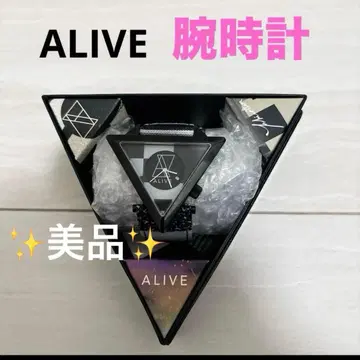 ALIVE (얼라이브) 손목시계 아날로그 쿼츠 손목시계 삼각형 새상품급