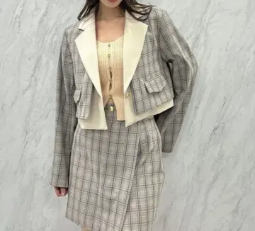 dazzlin 레이어드 라이크 숏 자켓