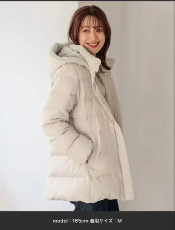 글로벌 워크 우츠쿠 실루엣 발수 다운 코트 다운 자켓