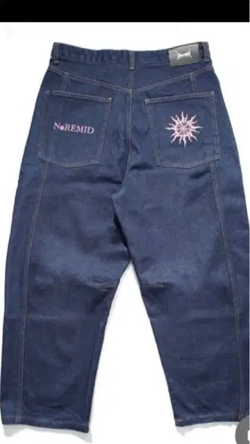 택 포함 새상품 NoREMID 노리미드 자수 데님 M 사이즈