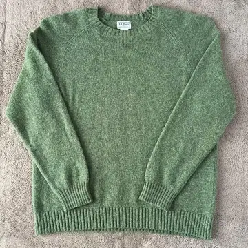 L.L.Bean 100% 울 래글런 스웨터 XL 그린