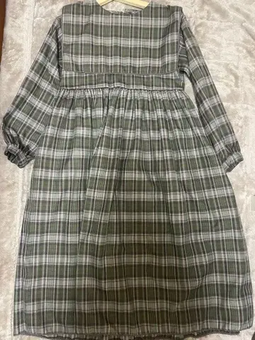 눈에 띄는 흠집이나 얼룩 없음 merry jenny 그린 체크 원피스