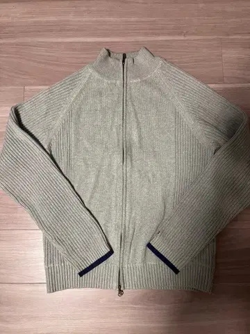 타미힐피거 가디건 니트 스웨터 XL 그레이