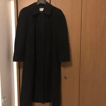 세리자와 블랙 울 캐시미어 롱 코트