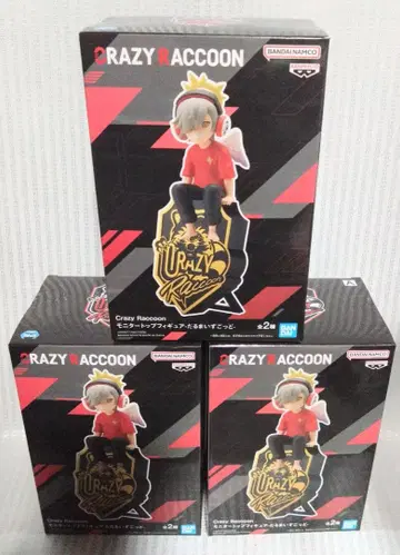 CRAZY RACCOON 달마이즈갓 피규어 x 3