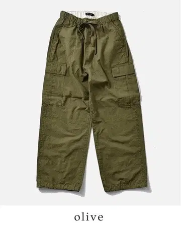 TRAVAIL MANUEL 코튼 립스탑 카고 팬츠