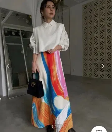 VEST SET SHEER PATTERN SHIRT ameri