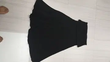 블랙 라떼 롱 스커트 길이 80cm