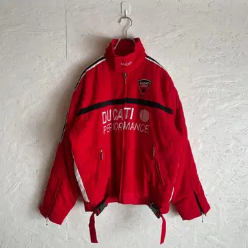 구제 Vintage DUCATI 레이싱 자켓 충전솜 블루종