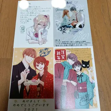 [ 주소 기입 연하장 엽서 ] 안도 나츠미 미나세 아이 미와타