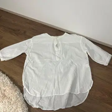 refined works 화이트 오부 소매 셔츠