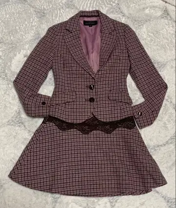 JILLSTUART 하운드투스 체크 패턴 셋업 S