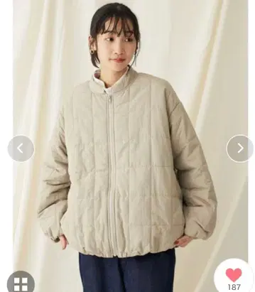 CRAFT STANDARD BOUTIQUE 스퀘어 퀼트 블루종