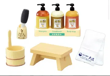 리멘트 미니어처 해변의 온천 여관 석양 파도 온천에서 천천히