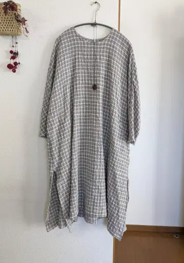 요건 레일 20년 겨울 코튼 울 체크 OP 스톤 체크 새상품급입니다