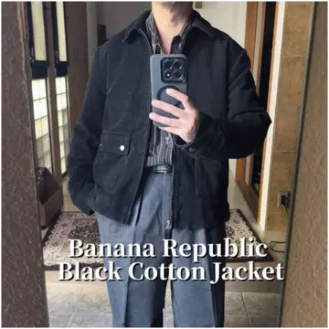 00s BANANA REPUBLIC 블랙 코튼 자켓