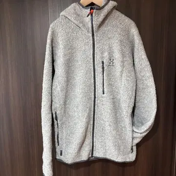 HAGLOFS 호그로프스 후드 부착 플리스 자켓 남성용 L 사이즈 그레이