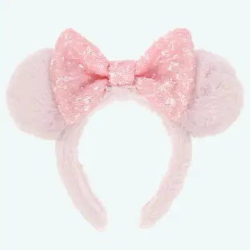 디즈니 머리띠 미니 핑크 복슬복슬