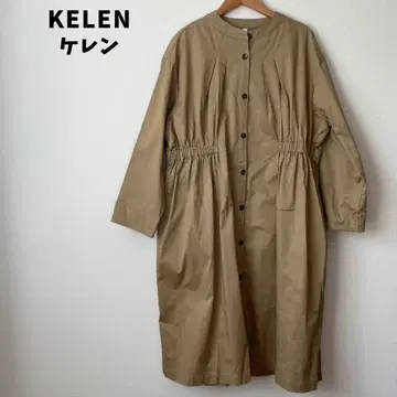 완판 인기 Kelen 케렌 노카라 스프링 코트 개더 디테일