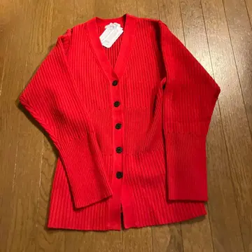 새상품 미사용 슬림 허리 V넥 가디건 워셔블