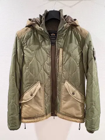 ALPHA INDUSTRIES 밀리터리 자켓 올리브 그린 M 사이즈
